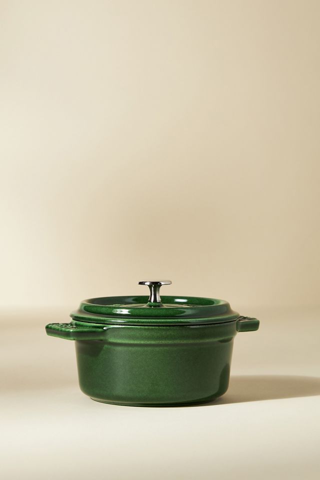 Staub 2.75-Quart Cast Iron Round Cocotte - Basil