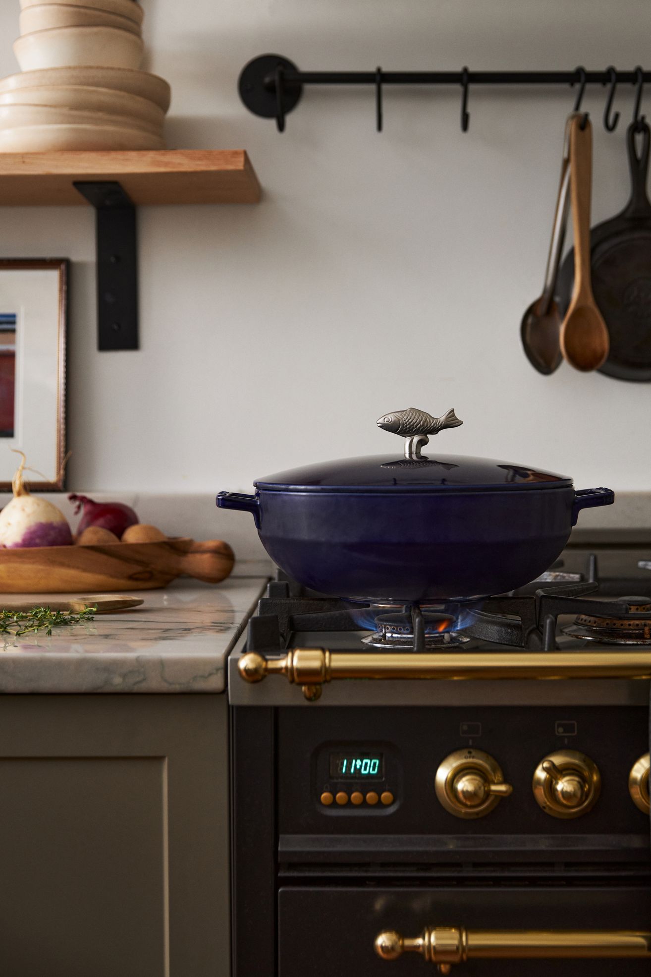 Staub 5 QT Cast Iron Bouillabaisse Pan - Dark Blue, One Size