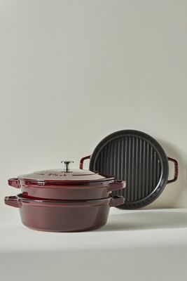 Staub Stackable Four-Piece Cast Iron Set