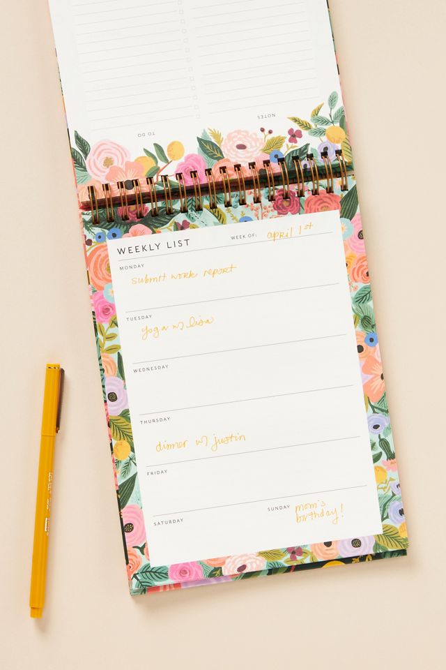 Rifle Paper Co. Garden Party Desktop Weekly Planner #1