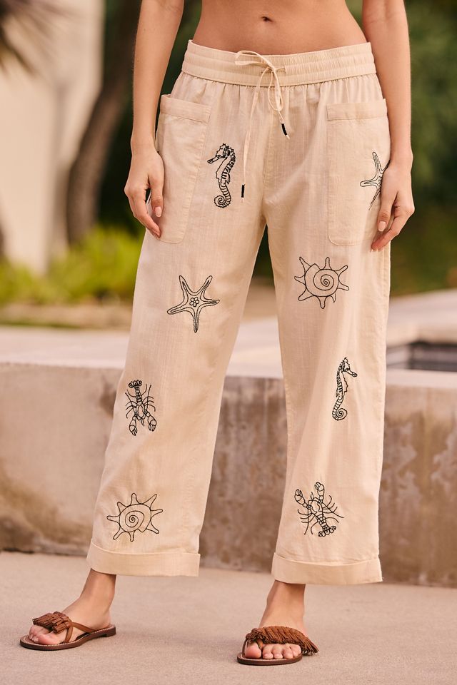 By Anthropologie Sea Life Pants #1