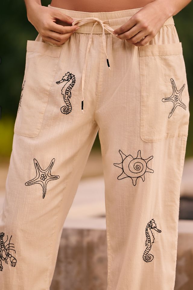 By Anthropologie Sea Life Pants #4