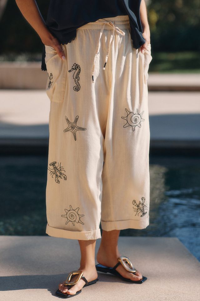 By Anthropologie Sea Life Pants #6