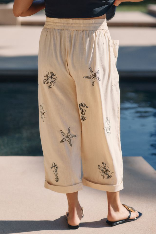 By Anthropologie Sea Life Pants #8