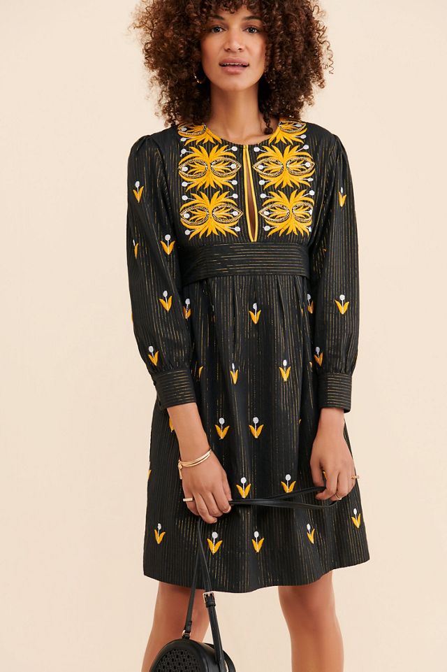 Antik Batik Embroidered Mini Dress #1