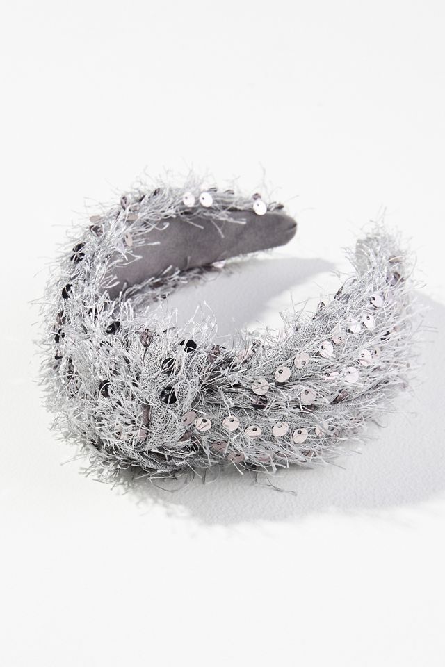 Sequined Fringe Headband Anthropologie