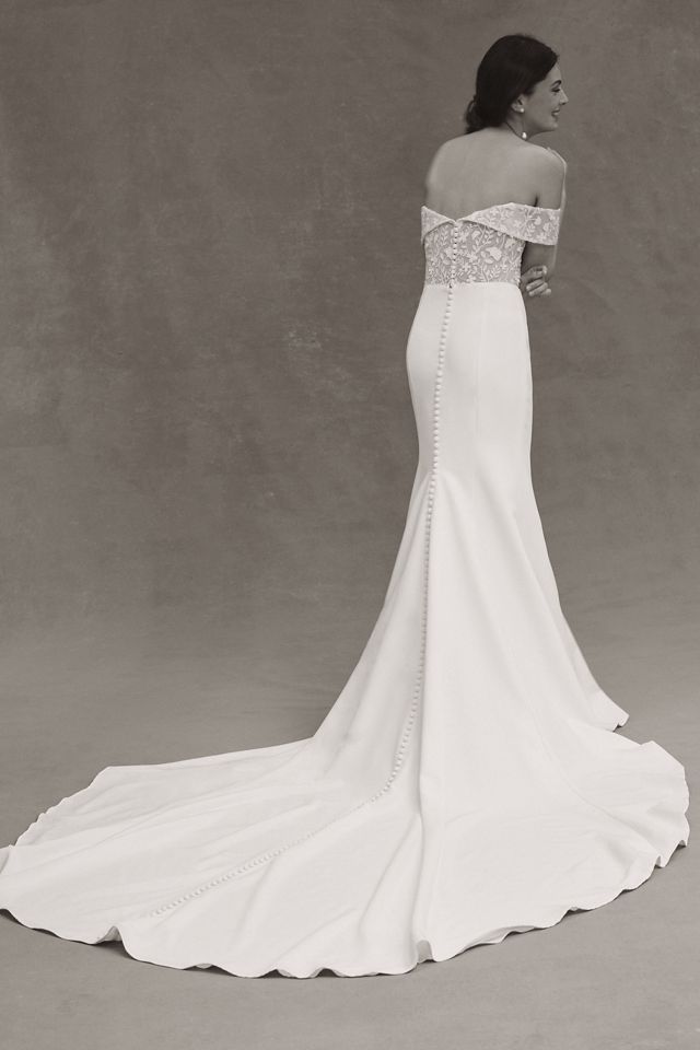 Jenny by Jenny Yoo Angelica Off-Shoulder Lace Bodice Fit & Flare Wedding Gown #3