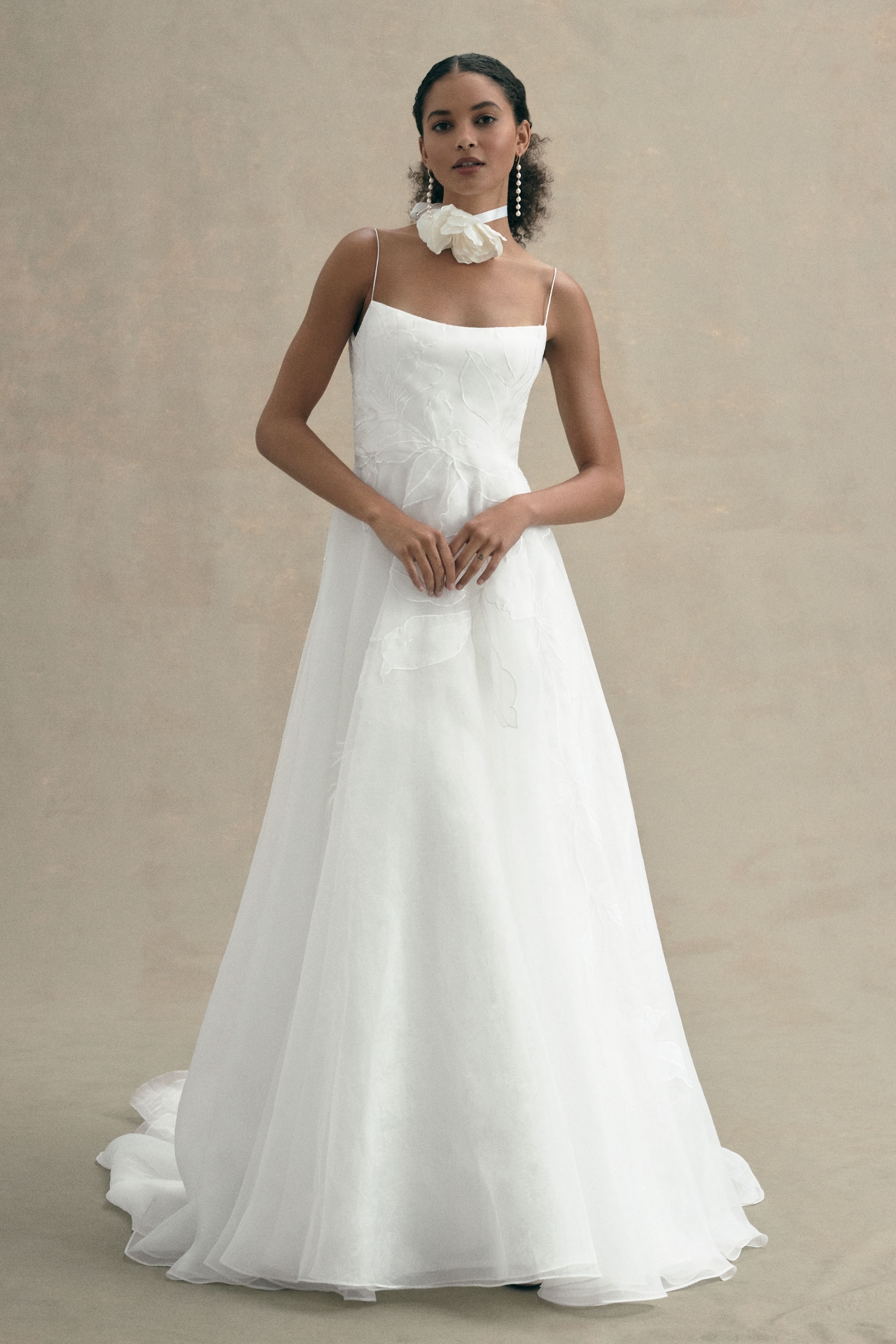 Jenny Yoo Abernathy Organza A-Line Ball Skirt Wedding Gown