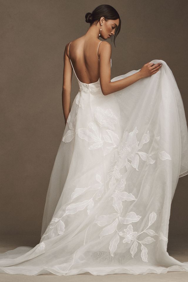 Jenny Yoo Abernathy Organza A-Line Ball Skirt Wedding Gown | Anthropologie