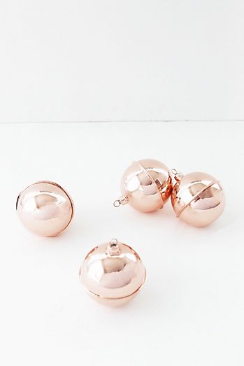 Coppermill Kitchen Vintage Inspired Ball Ornaments, Set of 4