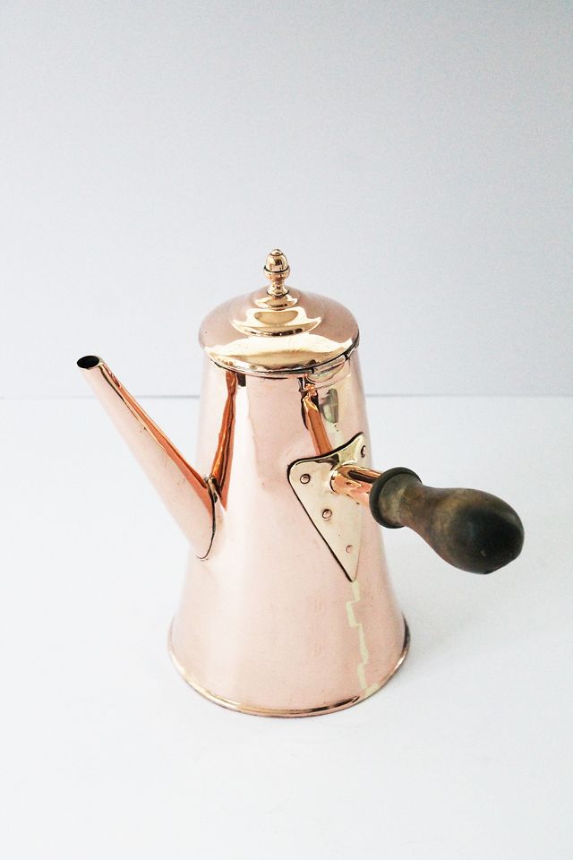 Vintage copper coffee outlet pot