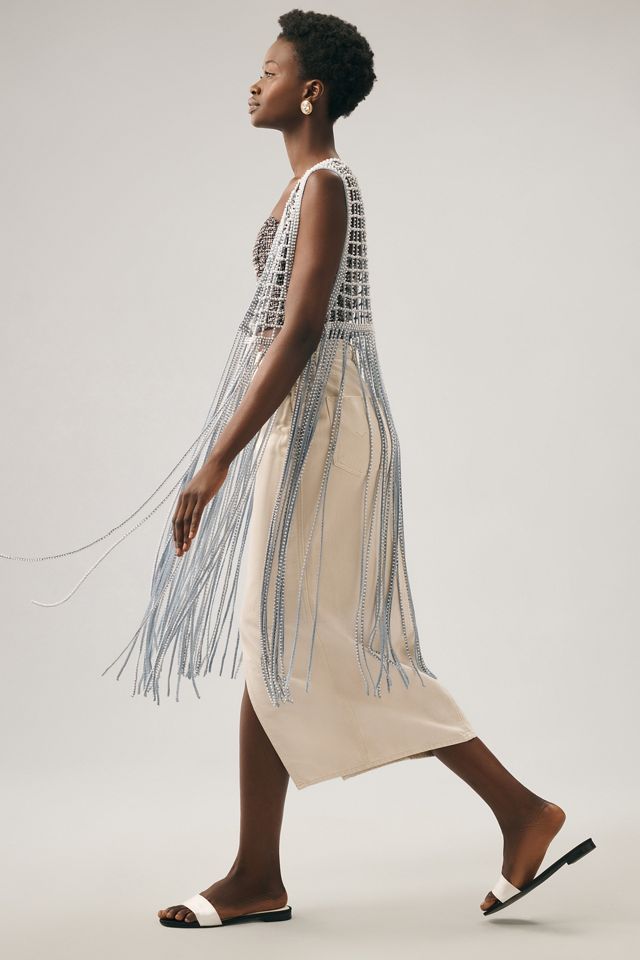 Conditions Apply Fringe Vest #3