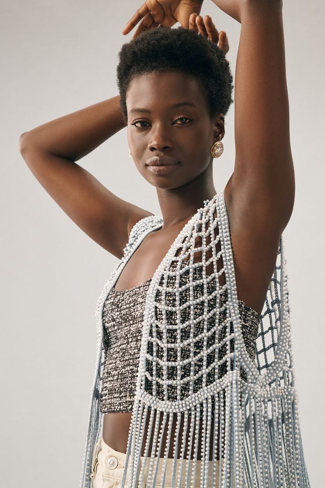 Conditions Apply Fringe Vest