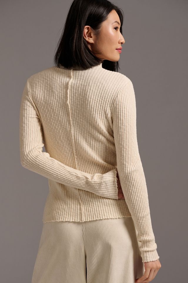 T.La Ribbed Turtleneck Top #2