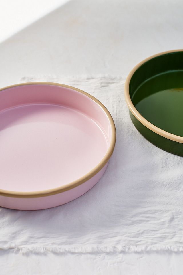 Enamel Serving Tray, Round #3