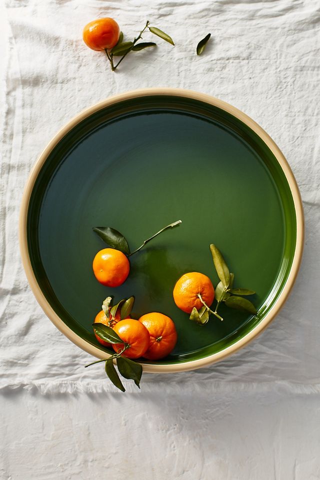 Enamel Serving Tray, Round #1