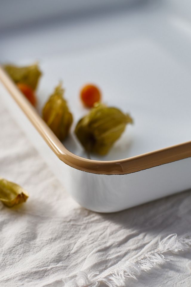 Enamel Serving Tray, Rectangle #1