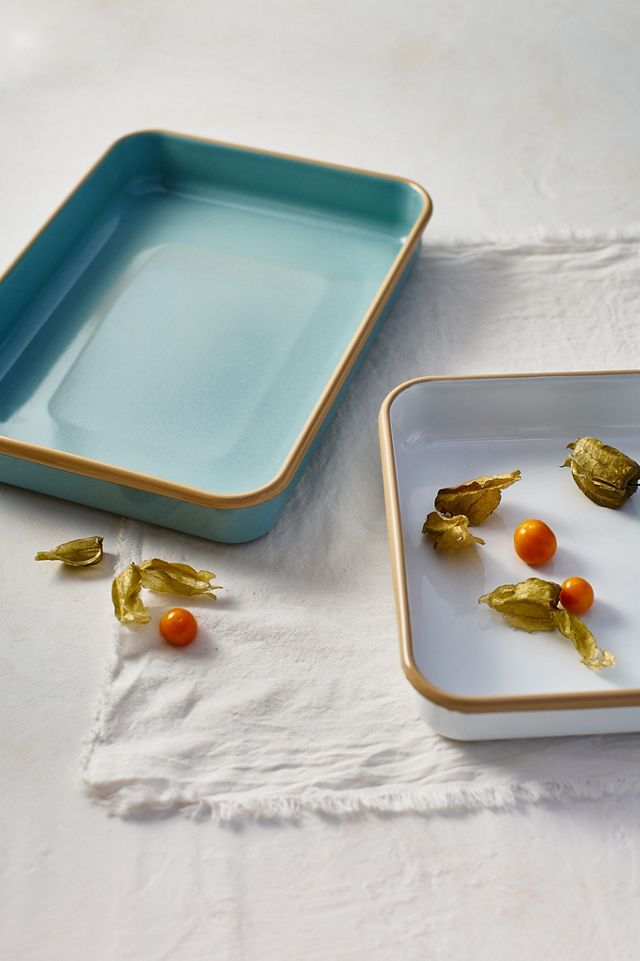 Enamel Serving Tray, Rectangle #2