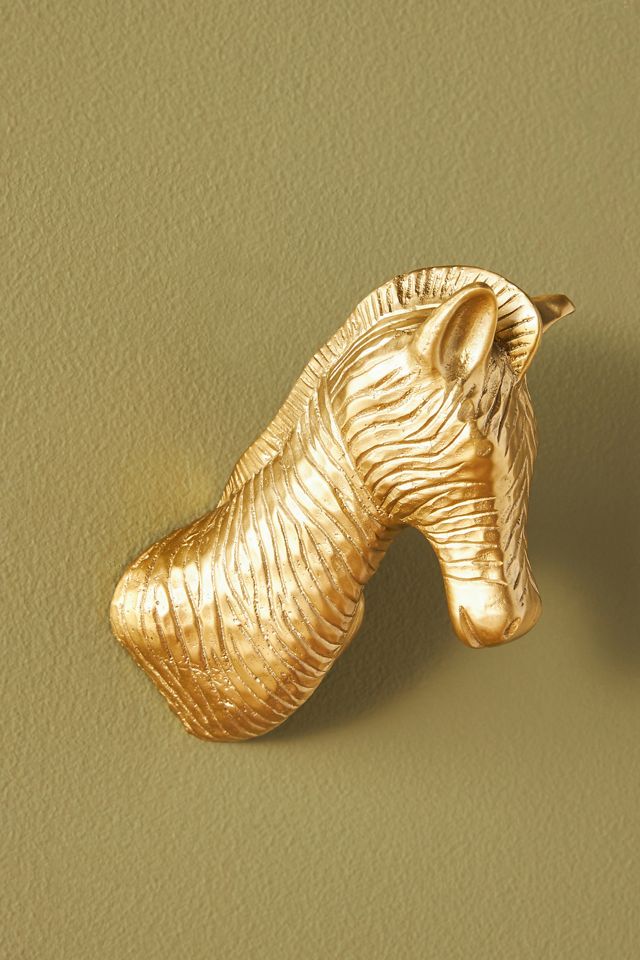 Brass Hook / Wall Hook / Nursery Hook / Gold Homewares / Animal Head Hook /  Decorative Hook / Safari Decor / Gold Details / Home Accents 