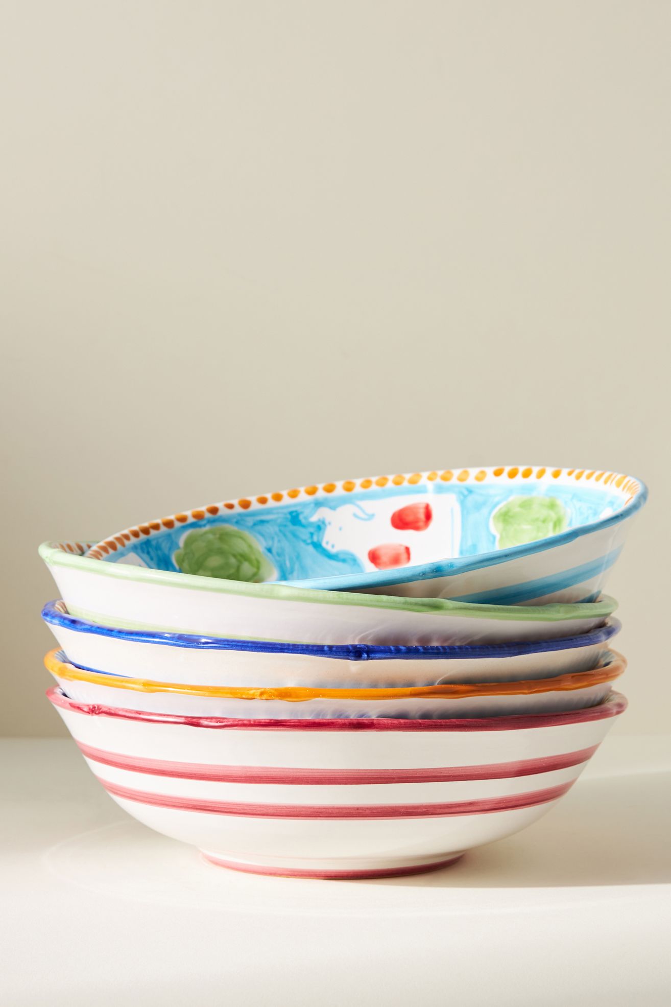 Vietri Campagna Large Serving Bowl - Sky Cow, Standard, One Size