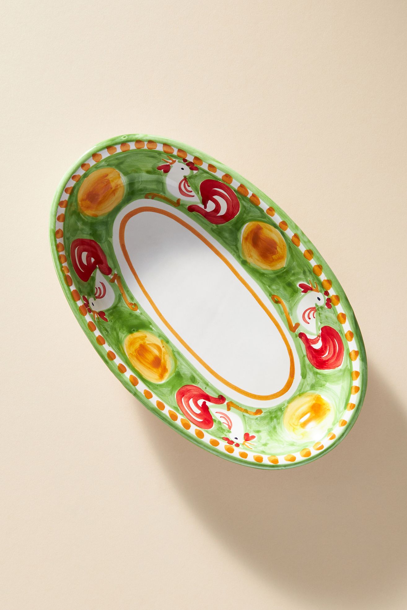 Vietri Campagna Small Serving Tray - Lime Chicken, One Size