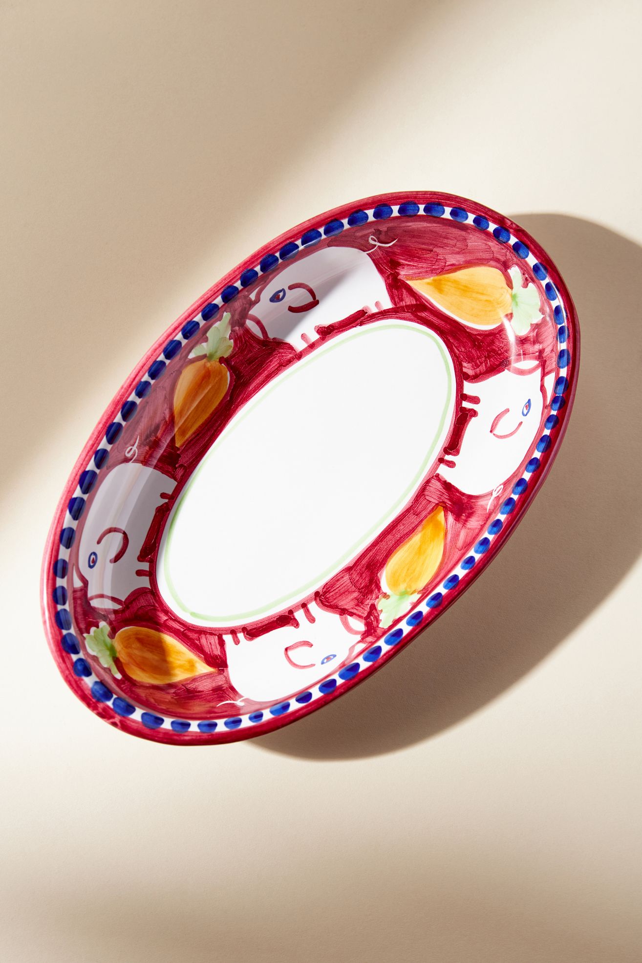 Vietri Campagna Small Serving Tray - Red Pig, Standard, One Size