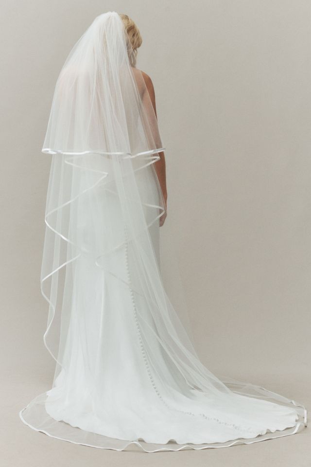 Ofrenda Kepler Satin Trim Chapel Veil #1