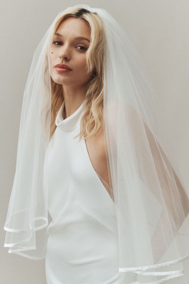 Ofrenda Kepler Satin Trim Chapel Veil #2