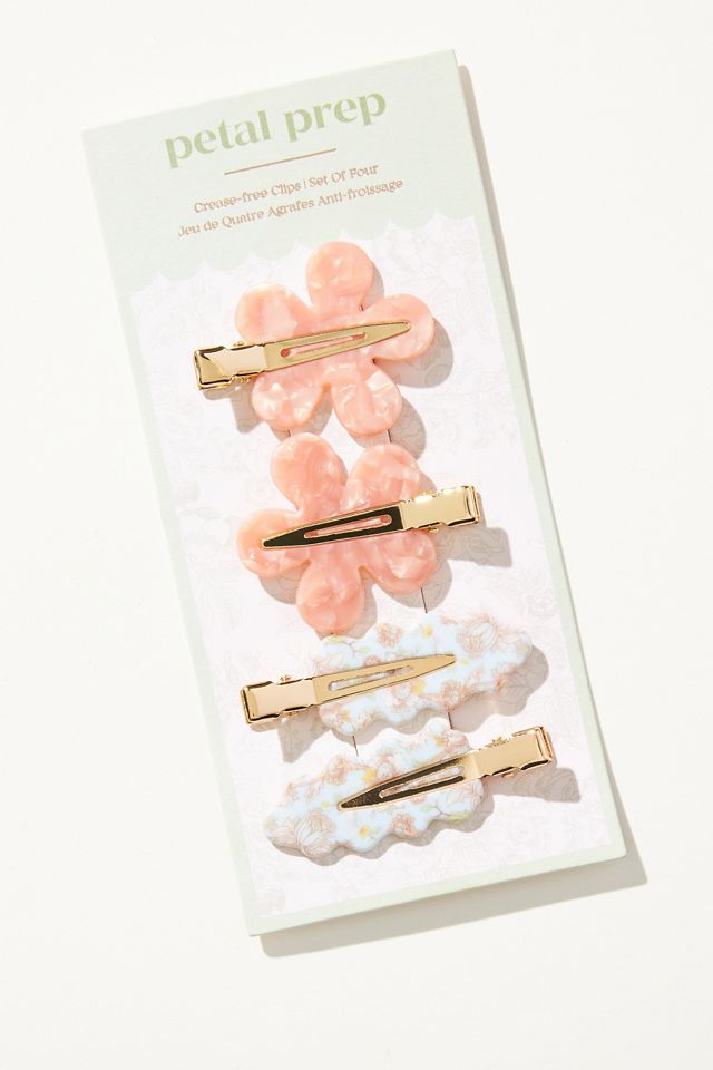 Set of Four Petal Prep Crease-Free Clips #1