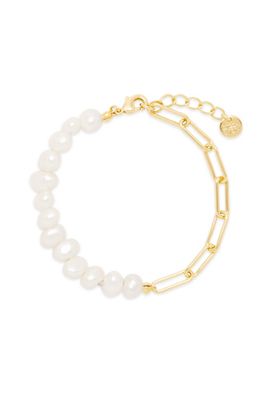 Double Chain Pearl Bracelet | Anthropologie