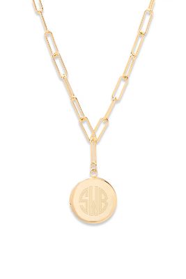 Anthropologie, Jewelry, R Chain Link Monogram Necklace