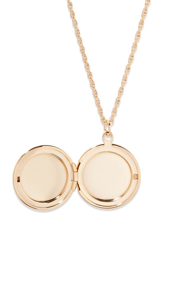 Brook & York Custom Monogram-Initial Round Locket Necklace #1