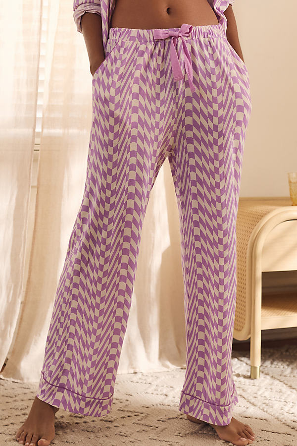 By Anthropologie Knit Pajama Pants In Multicolor
