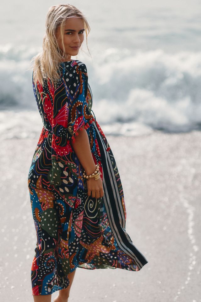 Farm Rio Tasseled Cover-Up Dress #1