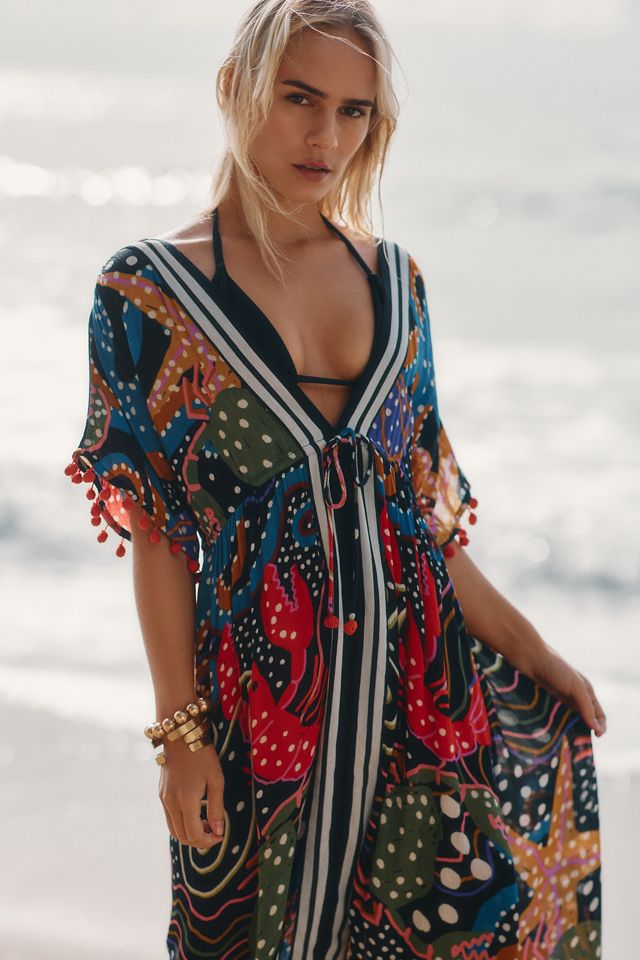 Farm Rio Tasseled Cover-Up Dress #2