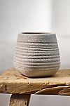 Ridged Textured Ceramic Planter #1