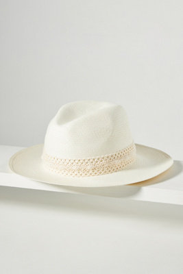 Anthropologie Elegancia Tropical Havana Lace Rancher Hat. NWT