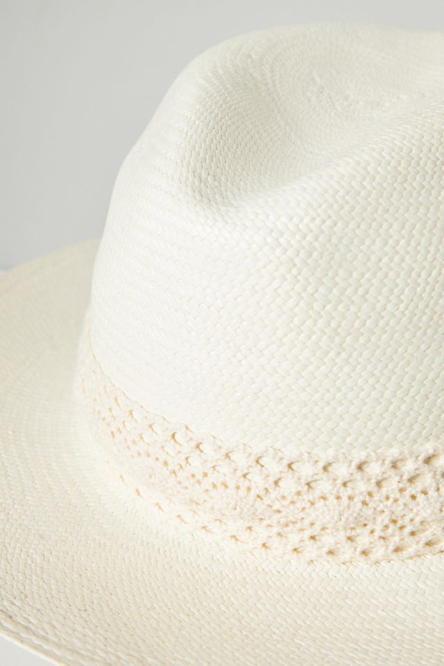 Anthropologie Elegancia Tropical Havana Lace Rancher Hat. NWT Brisa+Designer+Straw+Hat+  main image 4