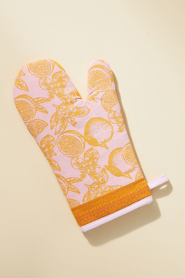 Citrus Jacquard Oven Mitt Anthropologie