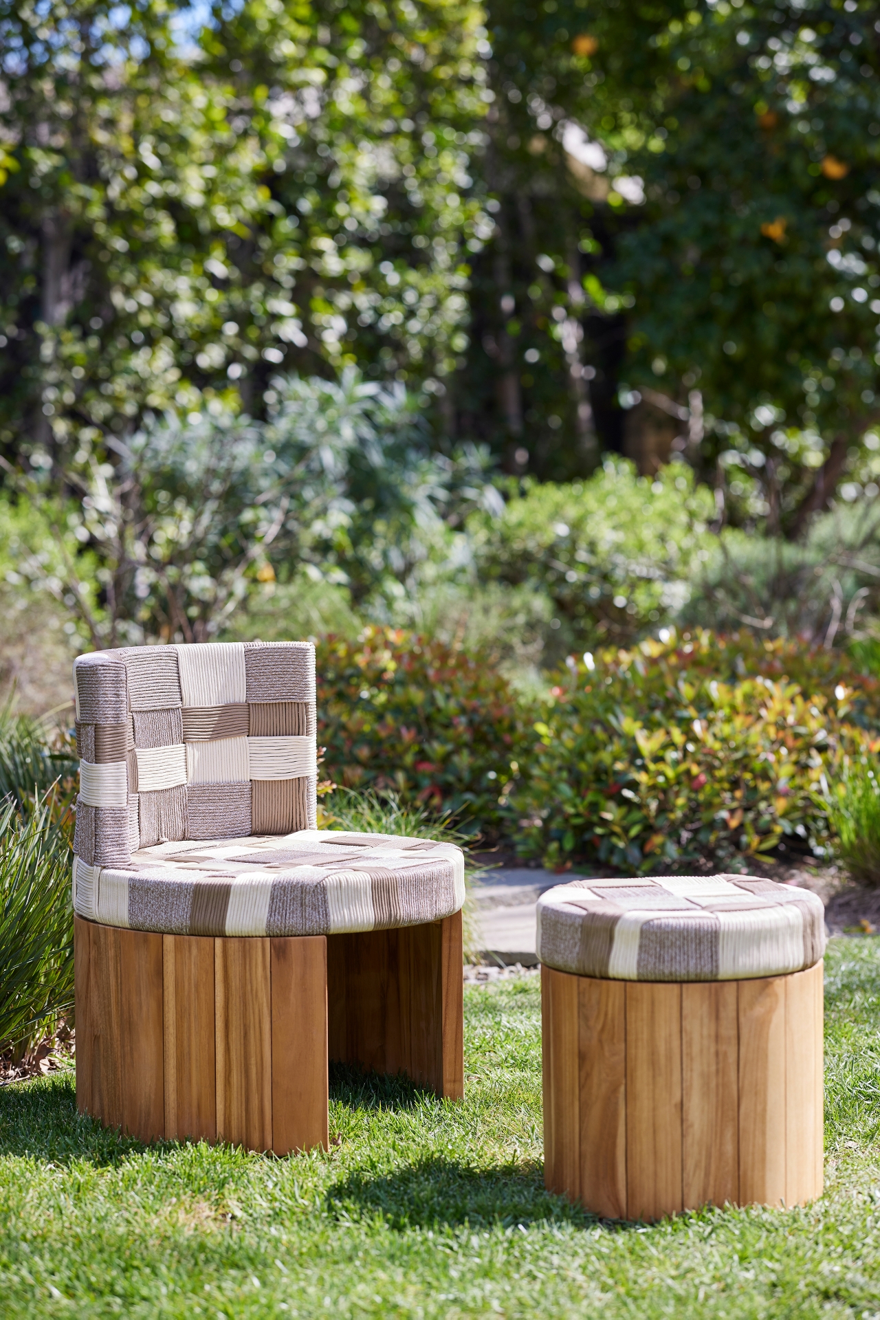 Della Indoor/Outdoor Occasional Chair & Stool Set