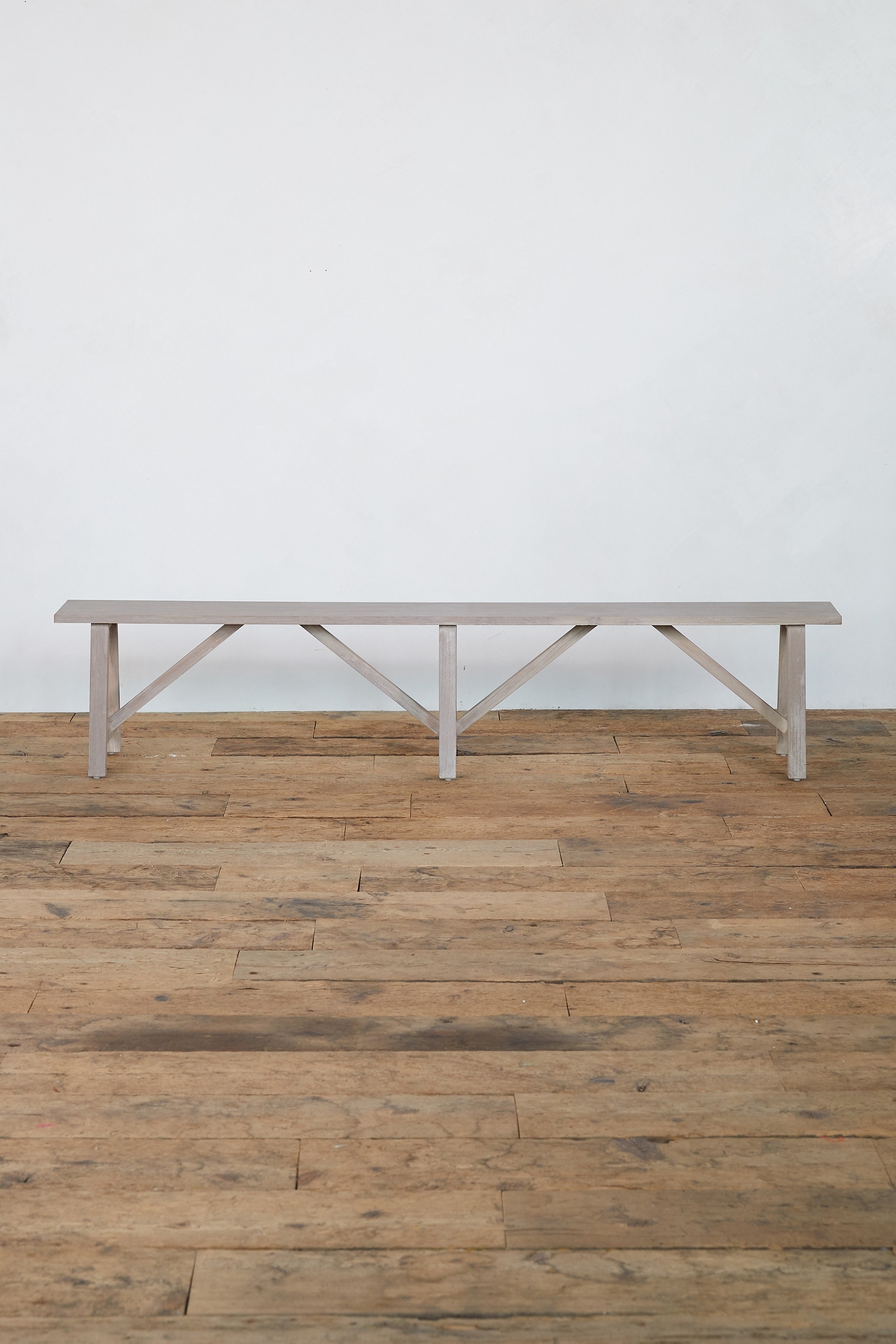 Trestle Teak Bench