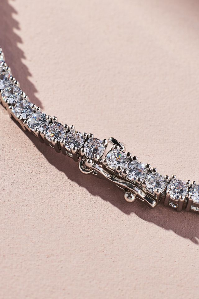 14k Gold Tennis Necklace #1