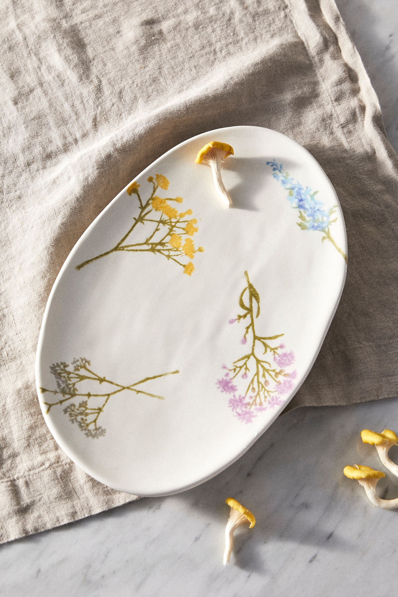 Floral Bunches Serving Platter