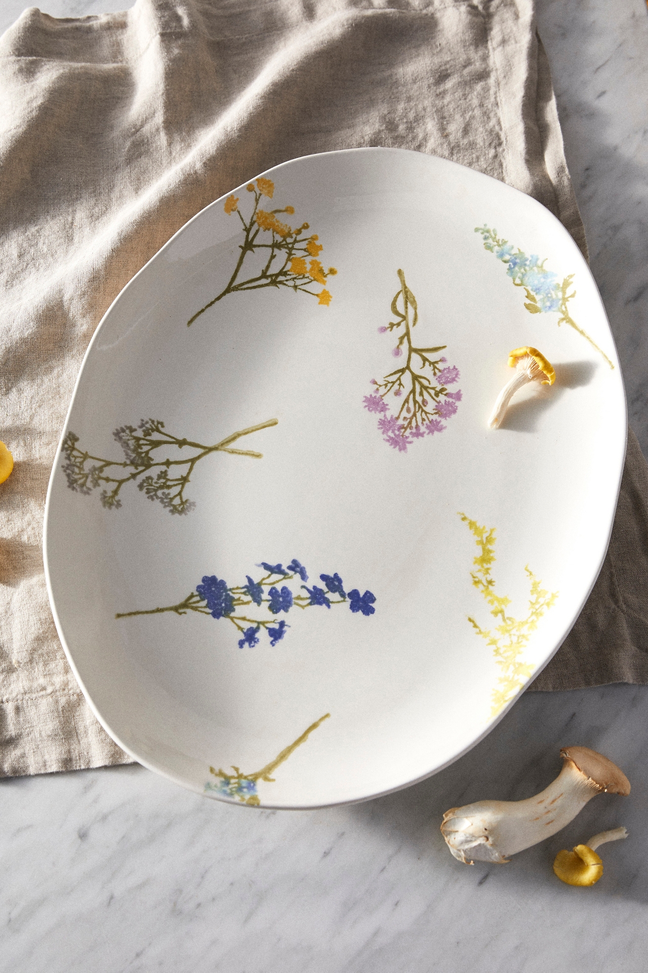 Floral Bunches Serving Platter