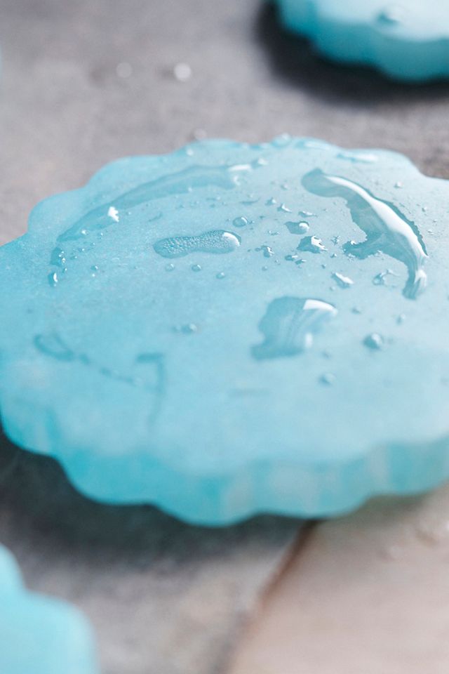 Dyed Alabaster Notched Coasters, Set of 4 #2