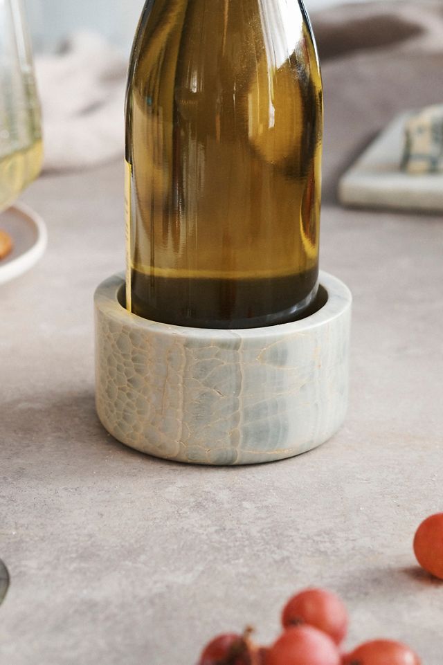 Graze Release Absay marble wine bottle coaster to manage Collapse  Neighborhood