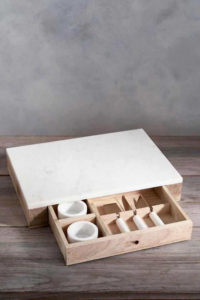 Marble Top Serving Board Set #1