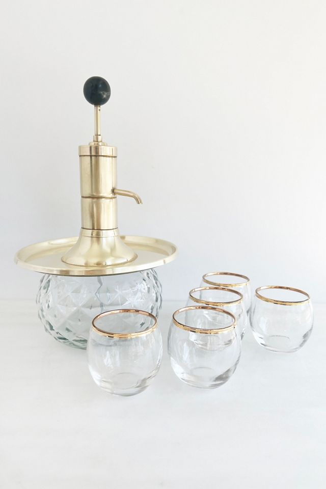 Old Flame Candle Co. Vintage 1950s Rotating Barware Set #1
