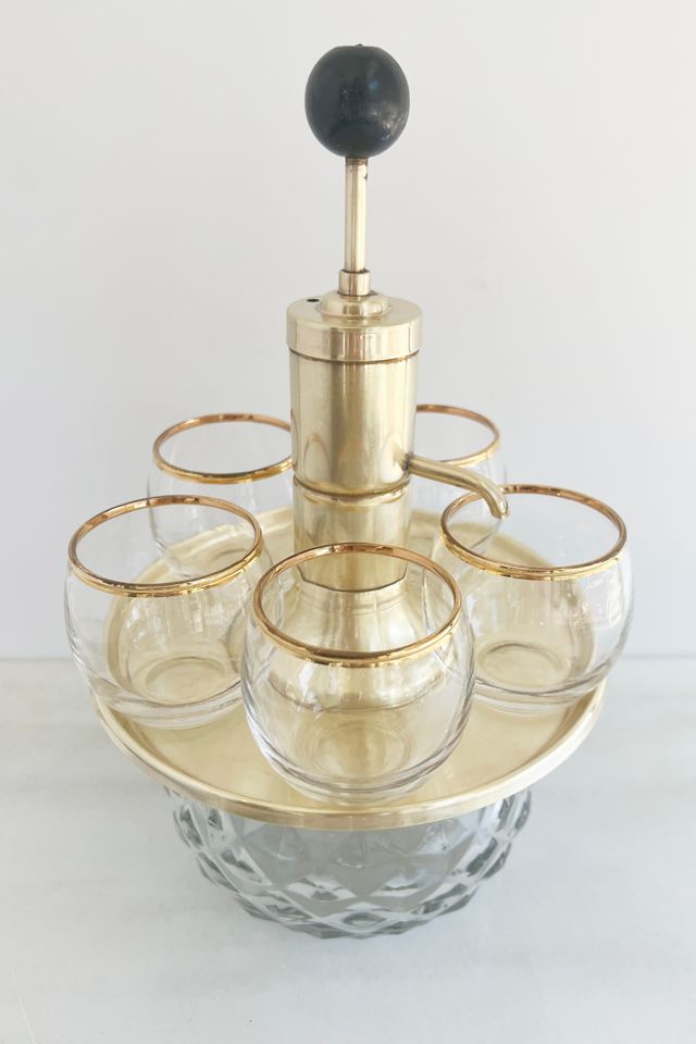 Old Flame Candle Co. Vintage 1950s Rotating Barware Set #2