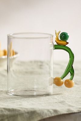 Terrain Fauna Friend Glass Mug In Transparent
